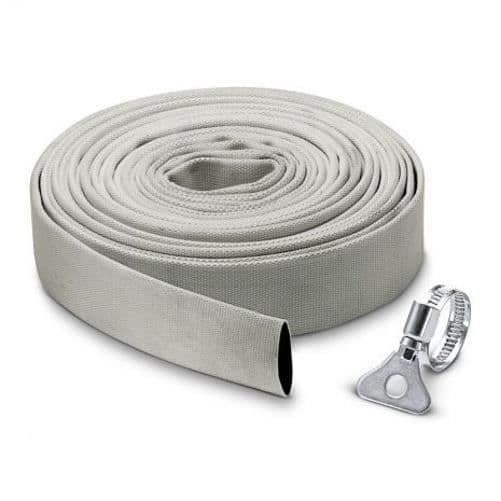 Platt textilslangsats - KARCHER - 10 m x Ø 1''1/4 (32 mm) - Praktisk - Högt flöde Grå