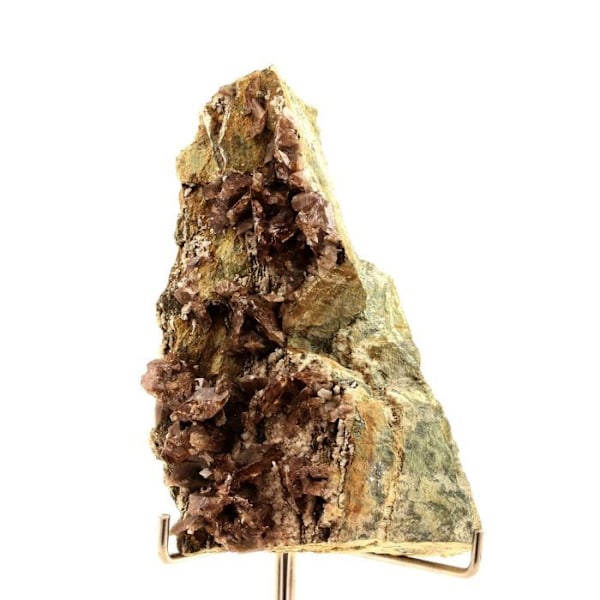 Stenar och mineraler. Axinit. 1600,5 cent. Chamrousse, Belledonne, Isère, Frankrike.