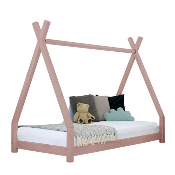 Lit tipi lapselle NAKANA 120 x 200 vaaleanpunainen Rosa