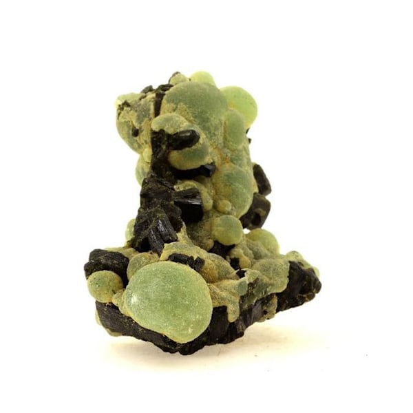 Sten og mineraler. Prehnite + Epidote. 1385,0 øre. Bendougou, Kayes, Mali.