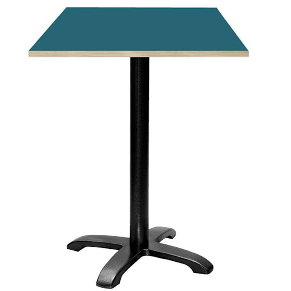 Højt bord 60 x 60 cm - Bazila model preussisk blå trækanter Blå
