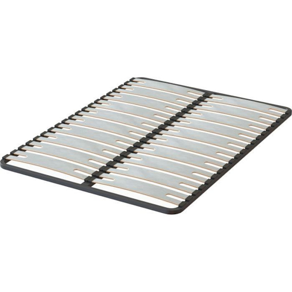 SEDAC OPTISIZE sängbotten 140 x 190 - Extra bred lamellram 141mm tjock Grå och svart