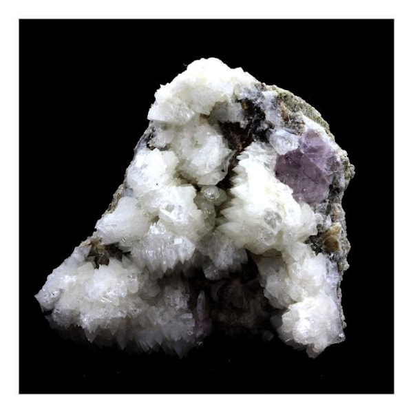 Stenar och mineraler. Rosa apatit + Adularia. 183,0 cent. Plan du Lac, Oisans, Savoie, Frankrike. Rosa