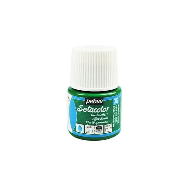 Kangasmaalaus - PéBéo - Sétacolor - Samettivaikutus - Vihreä - 45 ml Grön