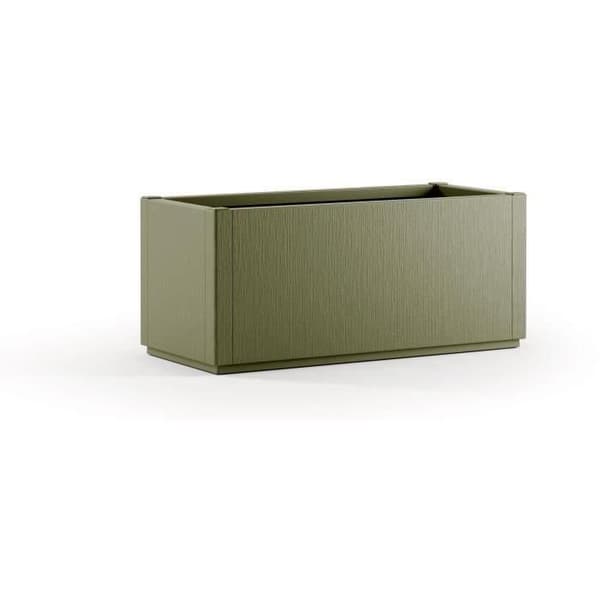 STEFANPLAST Blomlåda/Jardinière ETHICA rektangulär 80 cm - 100x43x35 cm - Grön Grön