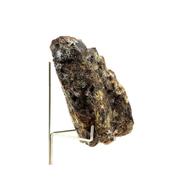 Kivet ja mineraalit. Andradite Garnet. 894,85 senttiä. Felluns, Pyrénées-Orientales, Occitanie, Ranska. Röd