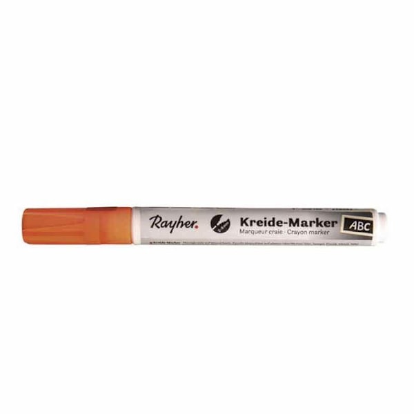Kridtus - Rayher - Orange - Skrå spids - Til glatte overflader - 2 til 6 mm orange