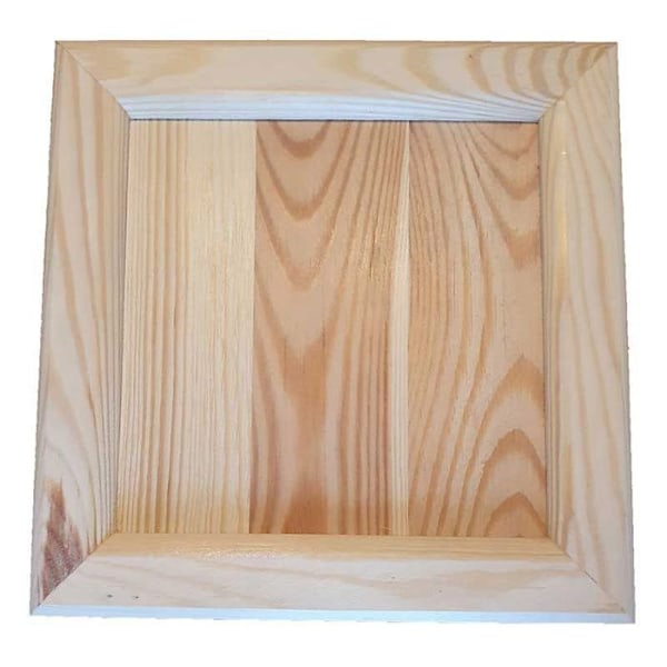 Firkantet træramme - 21,5 x 21,5 cm Beige