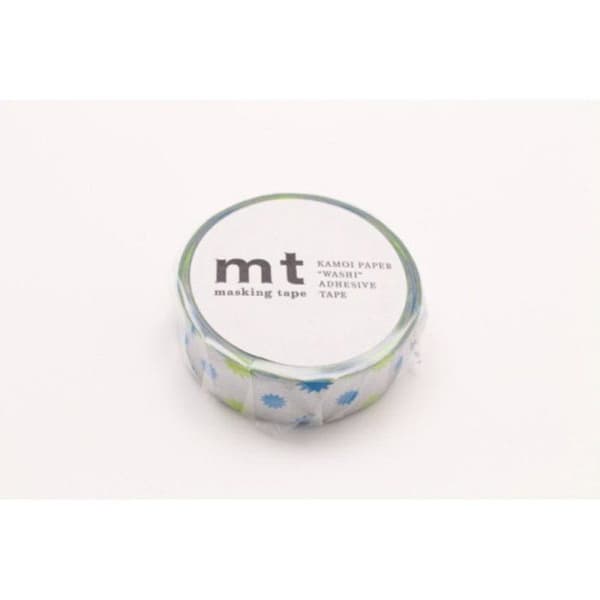 Maskeringstejp - MT - Silver solmönster - Repositionerbart lim - Washi papper - Blandat Silver