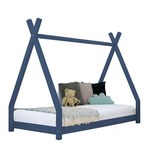 Lit tipi lapselle NAKANA 140 x 200 tummansininen Blå
