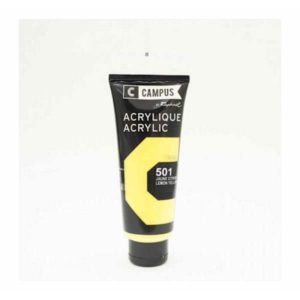 Akryylimaali 100 ml - Sitruunankeltainen n°501 Gul