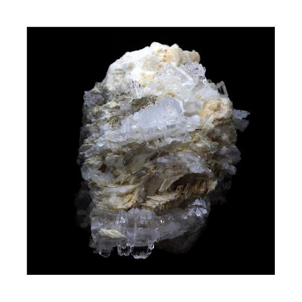 Ame Quartz (faden quartz) + Calcite 444,5 karat