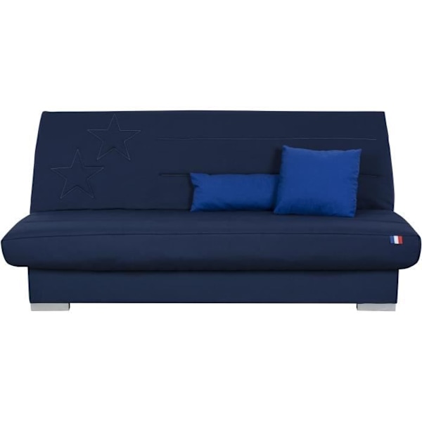 3-sits bäddsoffa - Blå - Sov 120x190 cm Blå