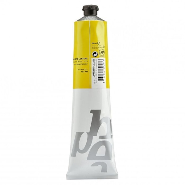 Olie maling - Pébéo - Fine Studio XL Olie - Cadmium Gul Citrin Imitation - 200 ml - Blandet Cadmiumgul citron imitation, klara 