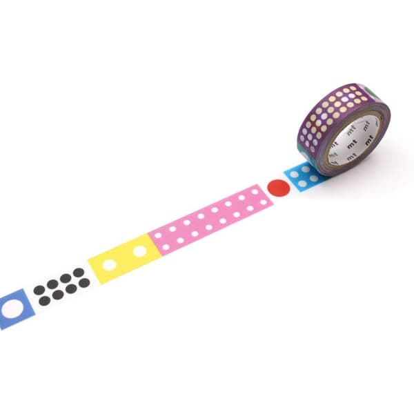 Maskeringstejp MT x KAPITZA Motiv prickar mångfärgad