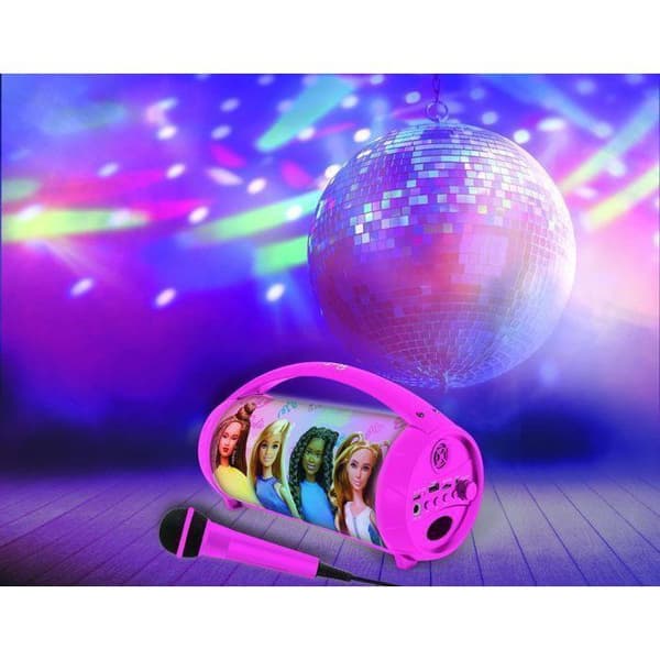 Langaton Bluetooth® Kaiutin Valolla ja Mikrofonilla Barbie Ros