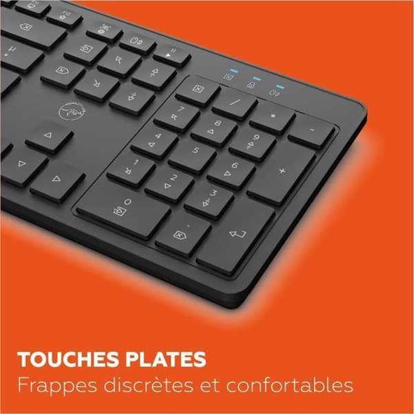 Trådløst tastatur - MOBILITY LAB - Premium - AZERTY - Sort