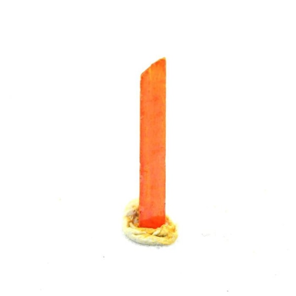 Sten og mineraler. Crocoite. 1,18 ct. Adelaide Mine, Dundas, Tasmanien, Australien.
