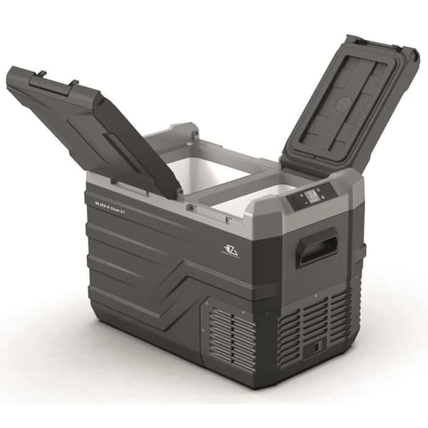 Elektrisk køleboks - EZA - BLIZZ-E DUAL - 12 volt / 24 volt V - 39L Svart grå