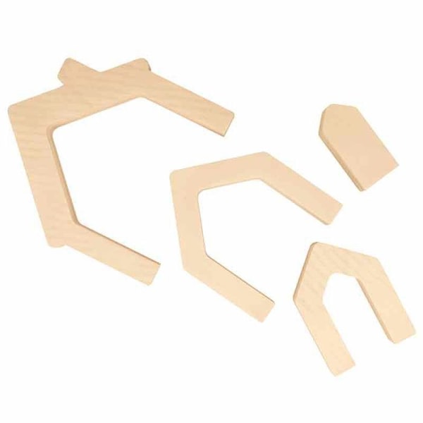 3D Pussel - Hus - 17x17,4 cm - Trä Beige