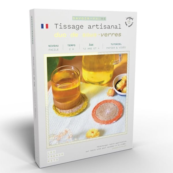 French Kits -ompelusarja - Helposti kudottavat lasinaluset - Helppo taso - Mixed - 12-vuotiaasta alkaen Flerfärgad