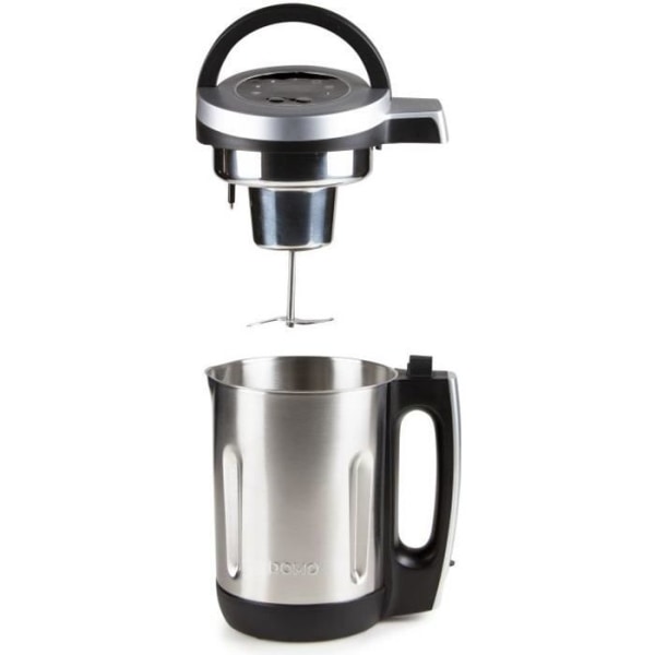 DOMO opvarmet blender – grå – 2,2 L – 7 programmer – 1000 Watt – DO716BL