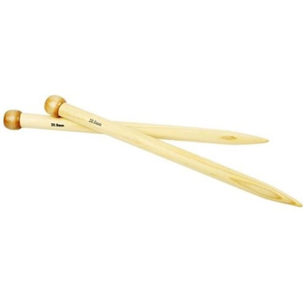 Stickor för att sticka - CREOTIME - ref 42295 - Bambu - Brun Bambu