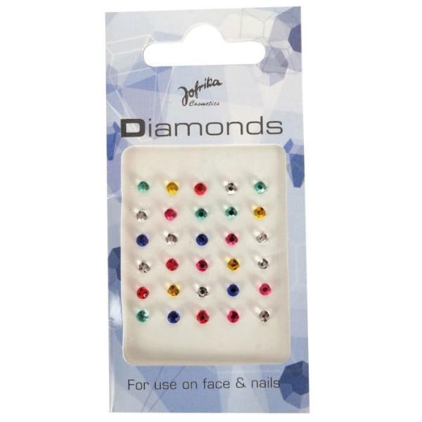 Diamant strass hudsmycken - Sortiment - 30 stycken - Jofrika Multicolor - Sortiment.