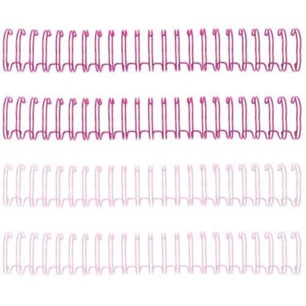 Sidonta - WE R MEMORY KEEPERS - Cinch Wires 5-8'' 4PK Vaaleanpunainen - Luovan työn tarvikkeet