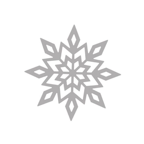 Skæreform Snowflake Ø 7 cm Grå