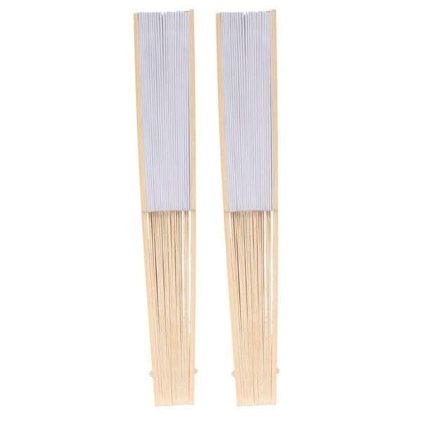 2 pappersfläktar att anpassa 21 cm Beige