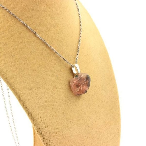 Kaulakoru - ABIJOUX - Raakafluoriitti - Ruostumaton teräs - Lapsi - 10,43 ct Rosa