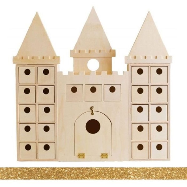 Wooden Castle adventskalender - Märke - Modell - Beige - 5 år - Barn