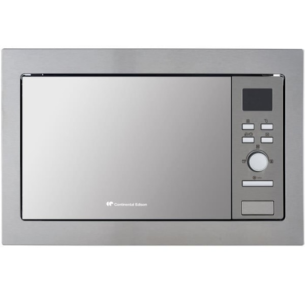 CONTINENTAL EDISON CEMO25GE2 Sølv indbygget grill mikroovn L59,5 x H38,8 x D40 cm 25L