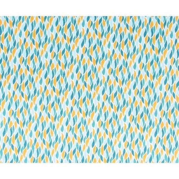 Kangaslahjakortti Crafty cotton - Geometriset liekit - Valkoinen tausta - 45 x 55 cm Vit, Röd, Gul, Svart