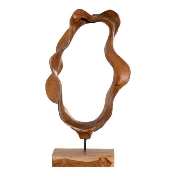 Unik Organic Shaped Teak Statuette House Nordic Donato