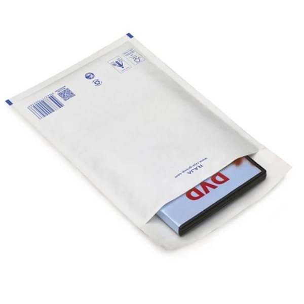 50 quiltede papirlommer - 18 x 26 cm Vit
