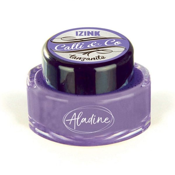 Kalligrafi blæk - ALADINE - Violet Tanzanit - 15 ml - Lys stabil - Farver blandbare mellem Lila