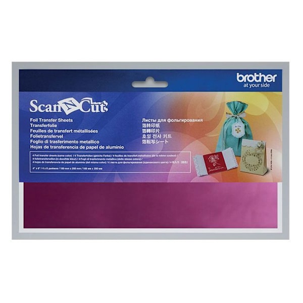 Metaliseret rose Scan N Cut 4 stykker Rosa