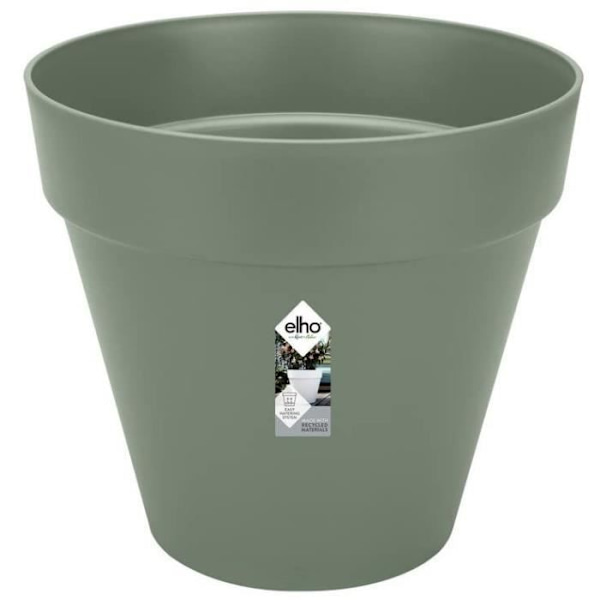 Planteur Rectangle VIBIA - Plast - Reservoir - Ø50 - grøn Grön