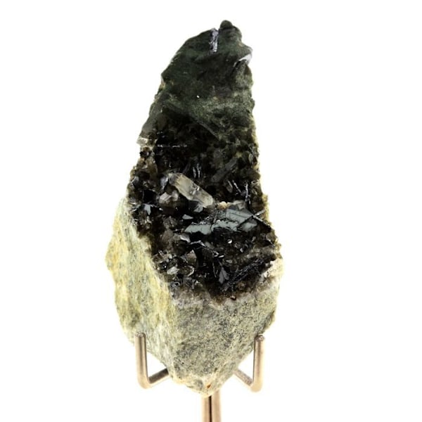 Sten og mineraler. Hæmatit + kvarts. 116,0 ct. Clot, Saint Christophe-en-Oisans, Frankrig.