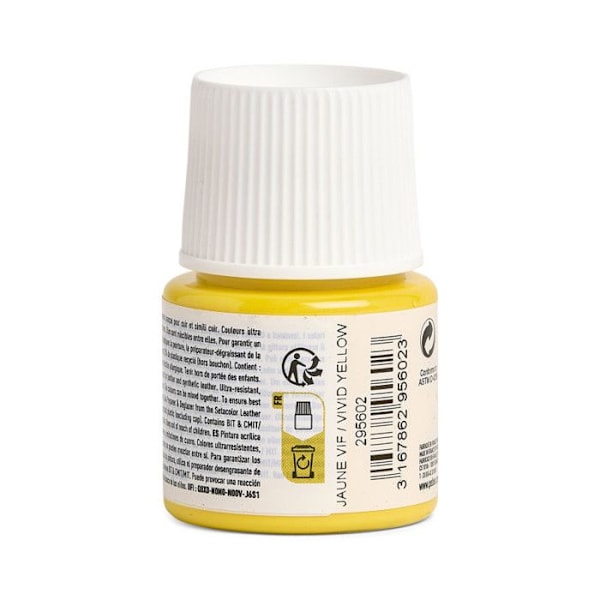 Läderfärg - PEBEO - Setacolor - Klar Gul - 45 ml - Akrylfärg Ljusgul