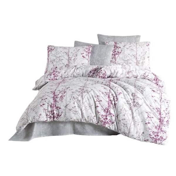 Vuodevaatteet - MASAL - Ruusu - 220x240 cm - 1 peitteen pussi - 2 tyynyliinaa Rosa
