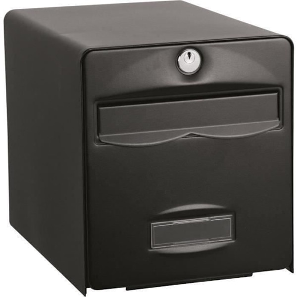 BURG WACHTER Balthazar -postilaatikko galvanoidusta teräksestä - 1 ovi - musta sort