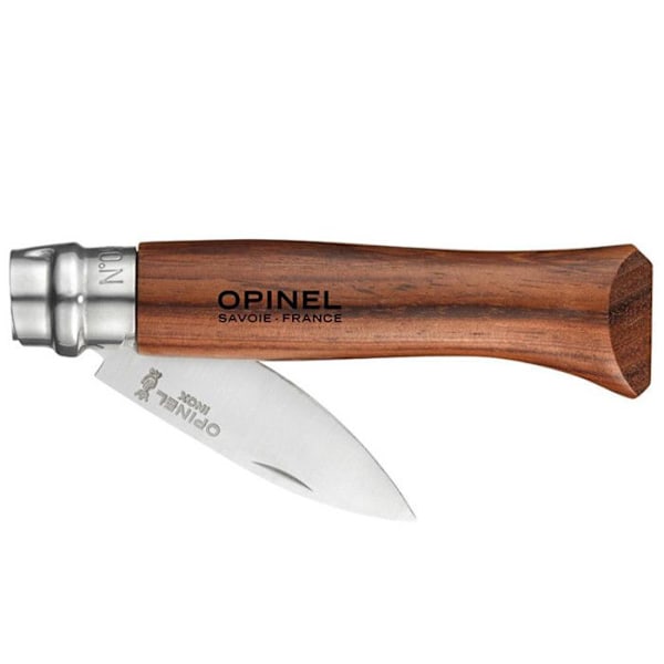 Austern- og skaldyrskniv - OPINEL - N9 - Klinge i rustfrit stål 6,5 cm - Sandvik 12C27 stål - Robust kastanj