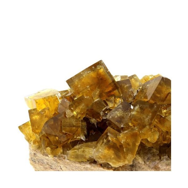 Sten og mineraler. Fluorit. 1318,0 øre. Valzergues, Aveyron, Occitanie, Frankrig..