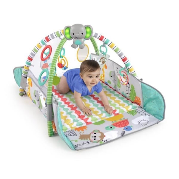 BRIGHT STARTS Tropical World maxi leikkimatto, 5 pelitilaa - 40 palloa - 7 irrotettavaa lelua Flerfärgad
