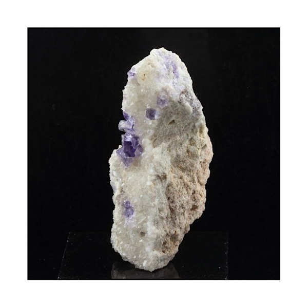 Stenar och mineraler. Fluorit + Kvarts. 128,0 cent. La Cabaña, Berbes, Asturien, Spanien.