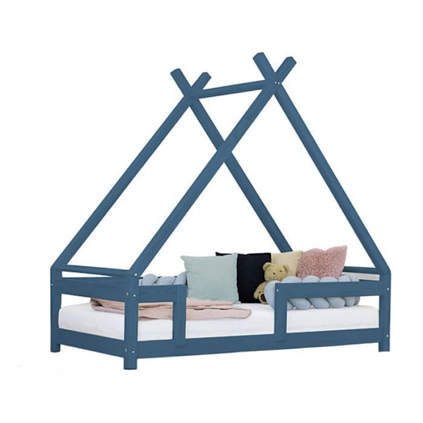 Lit cabane enfant TAHUKA 80 x 160 marineblå Blå