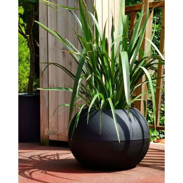 RIVIERA - Boule urtepotte - D50 - sort Svart